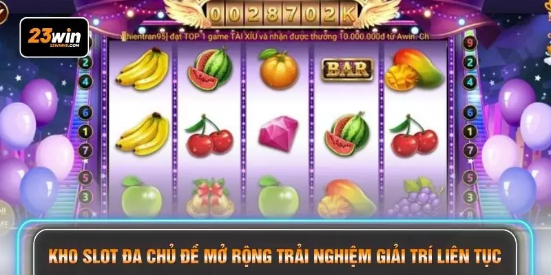 Kho slot đa chủ đề mở rộng trải nghiệm giải trí liên tục